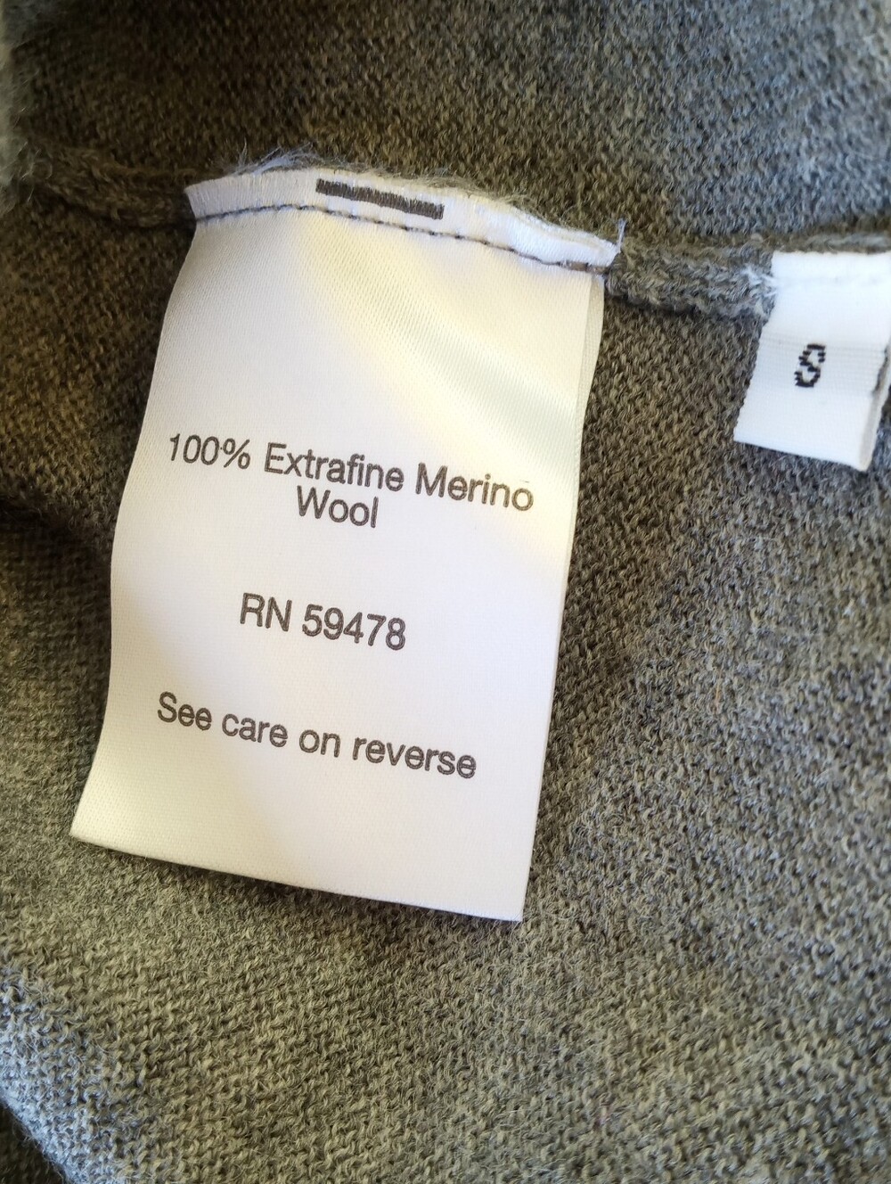 BRUNELLA GORI [Italy] Extra Fine Merino Wool V-Neck Sweater Gray | S - Picture 8 of 9